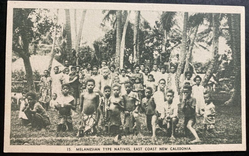 Mint New Caledonia Real Picture Postcard RPPC Melanesian Natives