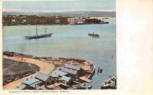 Kirribilli Point Harbour from Dawes Point Sydney Australia 1910c postcard