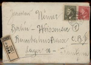 Germany 1944 Czech GBI Lager Speer Forced Labor Work Camp Cover 87636