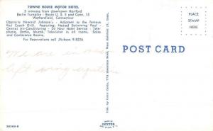 Wethersfield Connecticut Towne House Motor Hotel Vintage Postcard K68865