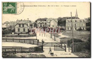 Old Postcard Bernieres Sur Mer Bahnhofstrasse The Passage level