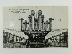 The Tabernacle Choir Organ Great Mormon Salt Lake Utah Chrome Vintage Postcard