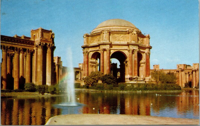 Vtg Palace of Fine Arts San Francisco California CA Unused Postcard