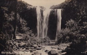 Whairua Falls Whangarei Uniform Man At Summit RPC New Zealand Postcard