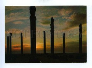 192877 IRAN PERSEPOLIS Apadana palace sunset photo postcard