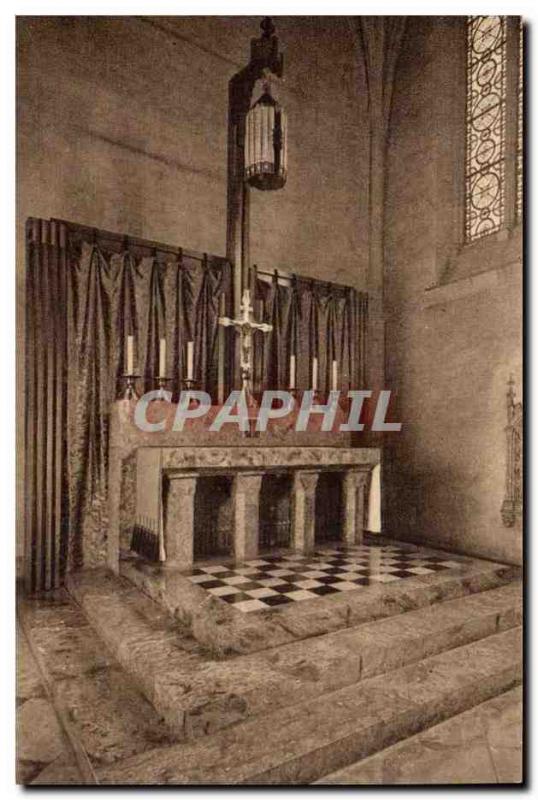 Abbey Church St Pierre of Solesmes - The Altar - Old Postcard