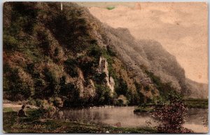 Morwell Rocks Devon England Cliff Mountain Lake Postcard