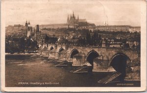 Czech Republic Praha Hradčany Prague Hradcany Vintage RPPC 04.13