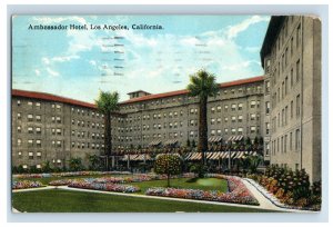 C1915 Ambassador Hotel Los Angeles California Postcard P148