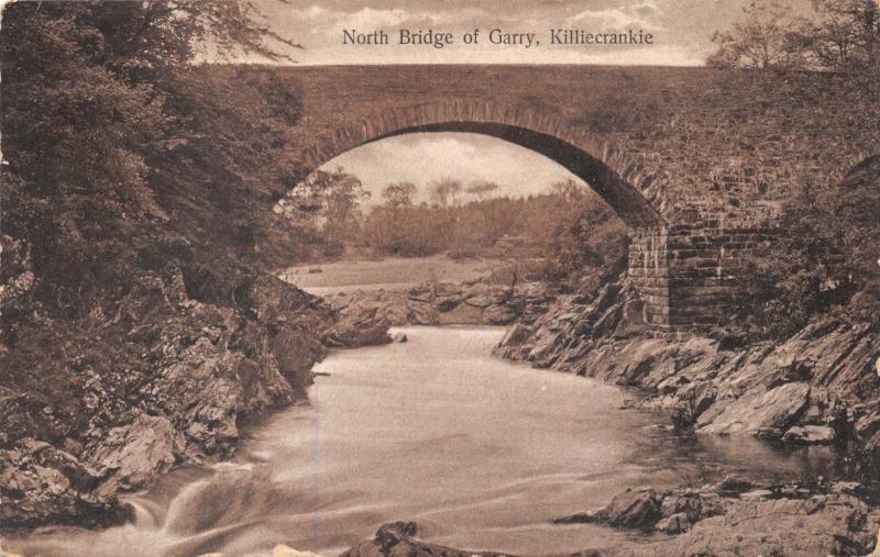 KILLIECRANKIE PERTHSHIRE SCOTLAND UK~NORTH BRIDGE OF GARRY-DAVIDSON'S POSTCARD