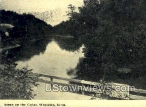 Scene on the Cedar - Waterloo, Iowa IA