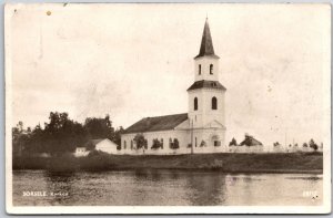 Sorsele Kyrkan Sweden Church Parish Building Postcard