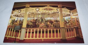 1917 Carousel Children's Museum of Indianapolis Indiana Postcard 1989