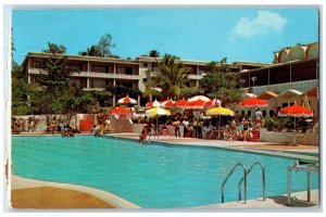 1968 Swimming Pool Playboy Hotel Ocho Rios Jamaica W. Posted Vintage Postcard