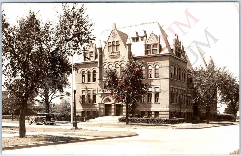 c1940s Yankton, SD Sharp RPPC Masonic Temple Freemasonry Sacred Geometry PC A168