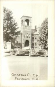 Plymouth NH County Court House Real Photo Postcard