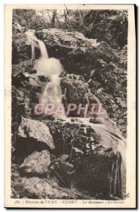 Old Postcard From Around The Vichy Cusset Malavaux Cascade