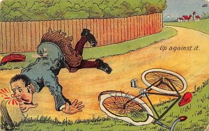 Up Against it Bicycle Cartoon Up Against it Bicycle Cartoon