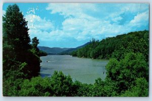 1960 North Carolina Vintage Postcard Tryon Bay Lake Lure Exterior View Unposted