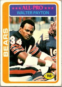 1978 Topps Football Card Walter Payton Chicaco Bears sk7027