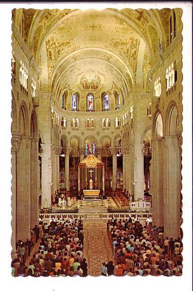 Ste Anne de Beaupre, Quebec, Quebec, Canada, Interior, Congregation