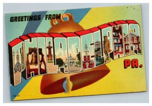 Vintage 1947 Postcard Greetings From Philadelphia Pennsylvania - City Views