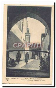 Morocco Moulay Idriss Old Postcard Porte d & # 39entree the tomb of St.
