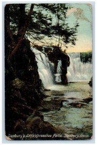 c1910 Danbury's Little Horshoe Falls Danbury Connecticut CT Antique Postcard 