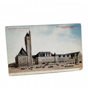 St Louis Missouri Union Station Vintage Postcard