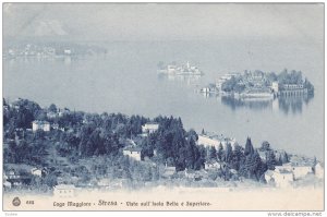 Lago Maggiore, STRESA, Vista sull' Isola Bella e superiore, Piemonte, Italy, ...