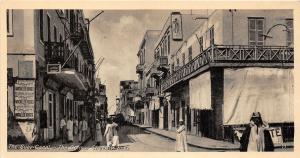 br104353 suez canal colmar street at suez africa real photo egypt