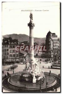 Old Postcard Marseille Fontaine Cantini