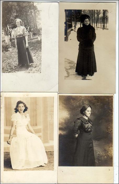 4 - RPPC, Women Cards