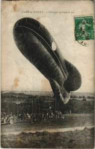 PC CAMP DE MAILLY SAUCISSE ZEPPELIN BALLOON AVIATION (a19644)