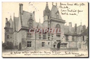 Old Postcard Bourges Palais Jacques Coeur Facade principale