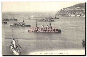 Old Postcard Villefranche Sur Mer L & # 39Escadre Charter