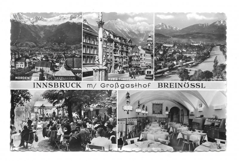 Innsbruck Austria Grossgasthof Breinossl Guesthouse Hotel Inn Multiview Postcard