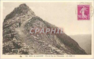 Old Postcard approx 105 luchon peak and not of escalette alt 2400m
