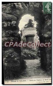 Old Postcard surroundings Cliff entrance of the tomb of Marie Joly