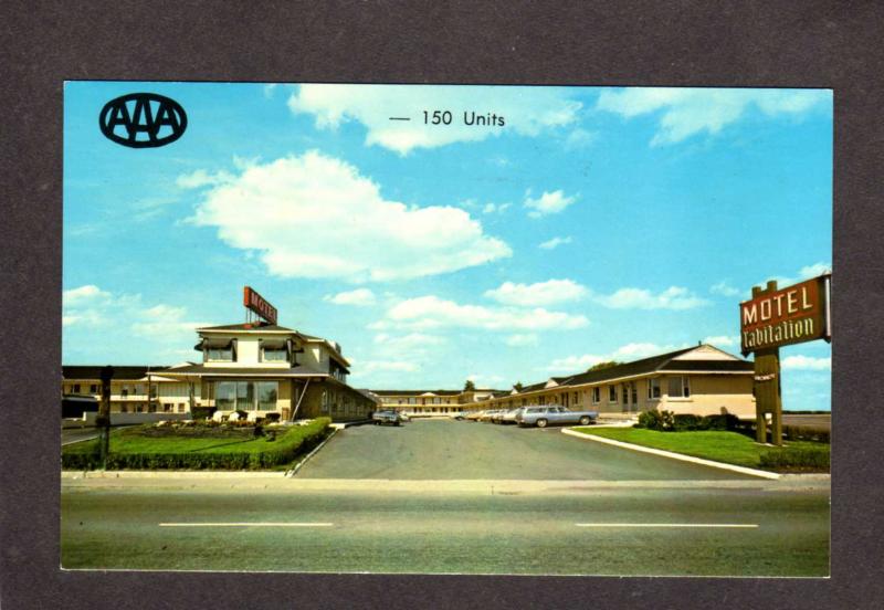 QC Motel L' Abitation Laurier Quebec Canada Carte Postale Postcard