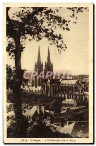 Old Postcard Quimper La Cathedrale view Frugy