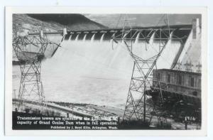 RPPC of Grand Coulee Dam & Transmission Towers Washington WA