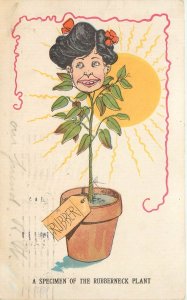 A Specimen Of the Rubberneck Plant Weird Flower Woman Anthropomorphic Fantasy