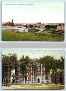 2 Tuck Postcards SYRACUSE UNIVERSITY, New York NY ~ Campus & Winchell Hall 1910s