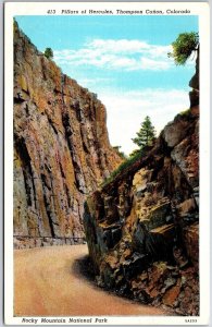 Pillars Hercules Thompson Cañon Colorado Rocky Mountain National Park Postcard
