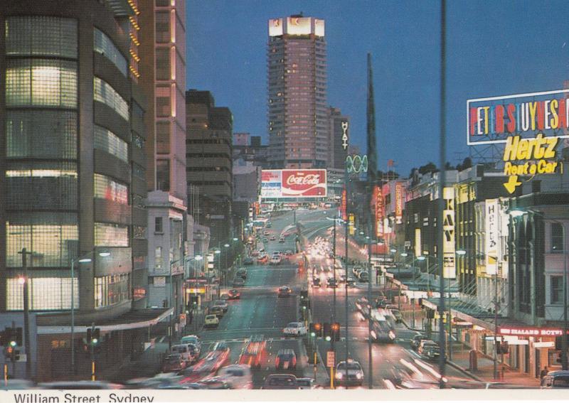 William Street Sydney Australia 1970s Postcard