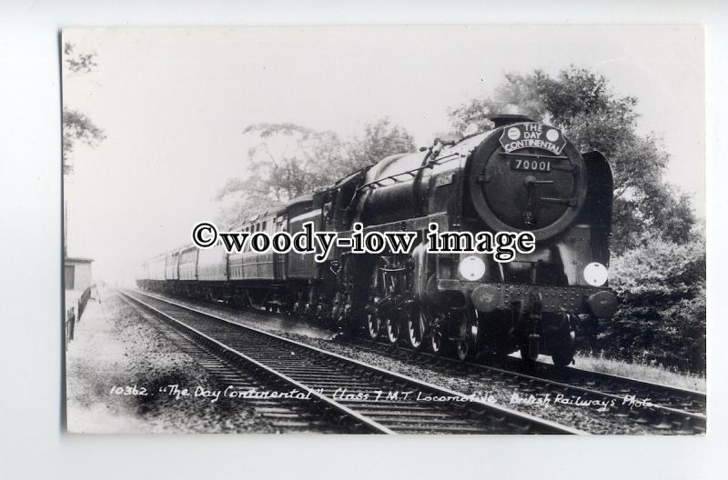ry1309 - British Railways Engine - no 70001 Lord Hurcomb - postcard