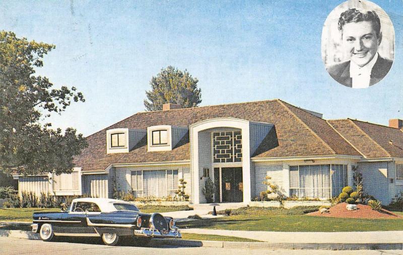 Lee Walter Liberace Home and Car Postcard