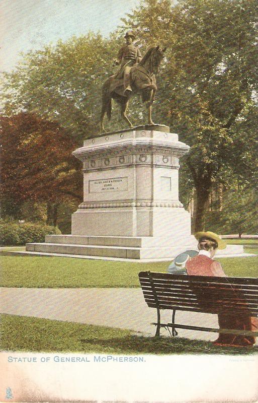 Statue of General McPerson, on horse  Tuck Statues an Monumnt ser. PC # 2343