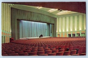 Lafayette Indiana IN Postcard Purdue University Edward Elliott Hall Music 1960